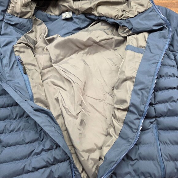 Mens Little Donkey Andy Navy Hooded Puffer Jacket Full Zip Polyester Blend XXXL - Picture 7 of 7